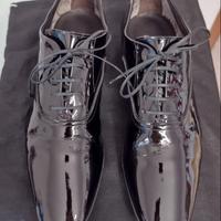 Scarpe uomo vernice nera pelle "Corvari" 