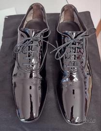Scarpe uomo vernice nera pelle "Corvari" 