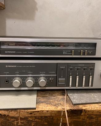 Vintage Amplificatore e sintonizzatore Pioneer