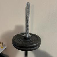 palestra bilanciere + dischi/pesi (170cm)