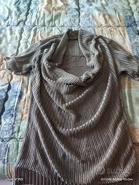 maglietta fresca estiva beige retata taglia M