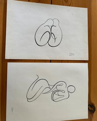 Coppia disegni luigi balestra