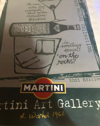 Manifesto telato originale martini andy warhol