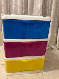 Cassettiera in plastica