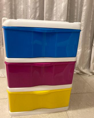 Cassettiera in plastica