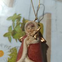 Statuina campanella angioletto natalizio