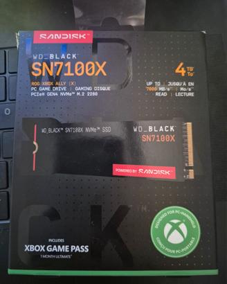 SSD 4TB WD BLACK SN7100X 7000MB/s