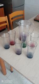 set  caraffa. on bicchieri Tupperware 
