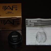 OBIETTIVO NIKON NIKKOR F AF D 50mm f 1.8 D