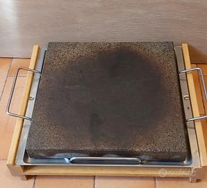Piastra in pietra lavica(o pietra ollare)