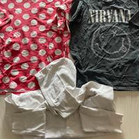 Felpa, shirt Nirvana e vestitino