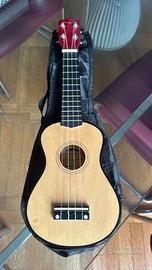 Ukulele Martin Smith UK-212 con custodia – rosso/n