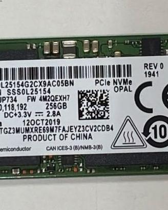 SSD Samsung 256GB NVMe M.2 PM981a
