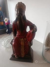statue divinità buddhista  h 40 cm