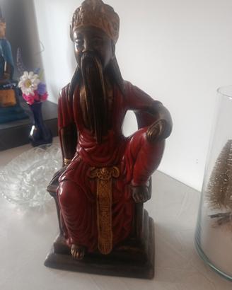 statue divinità buddhista  h 40 cm