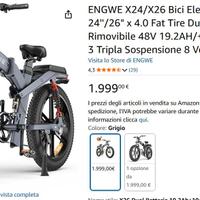 bicicleta elettrica ENGWE come nuova