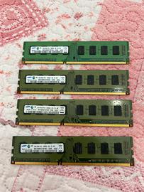 RAM PC FISSO 2GB 2Rx8 PC3 10600u totale  8GB