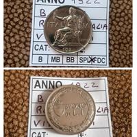 Moneta Buono 1 Lire Regno d'Italia Mai Circolato
