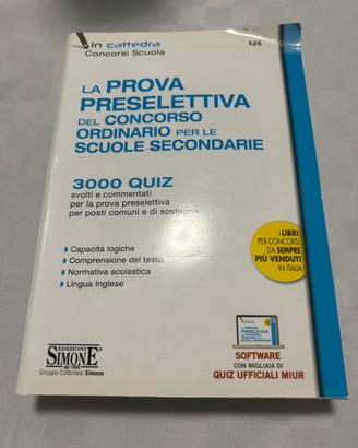 La prova preselettiva del concorso ordinario