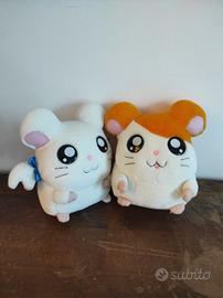 Peluche Parlanti Hamtaro e Bijou Vintage Anni 2000