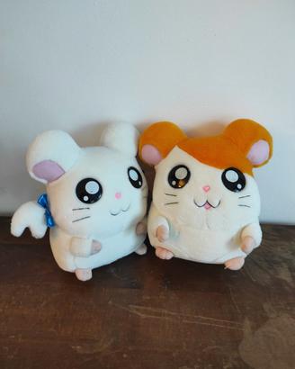 Peluche Parlanti Hamtaro e Bijou Vintage Anni 2000