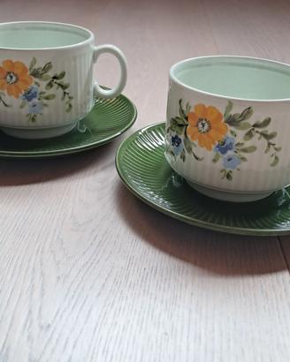 Coppia tazze da the vintage anni 70