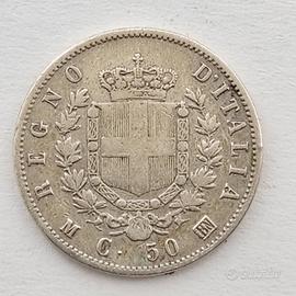 50 CENTESIMI 1863 M