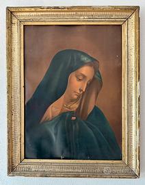 Riproduzione su tela della Madonna del dito