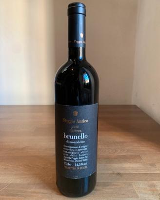 Brunello di montalcino poggio antico 2012 riserva