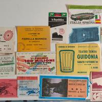 biglietti vari avvenimenti 