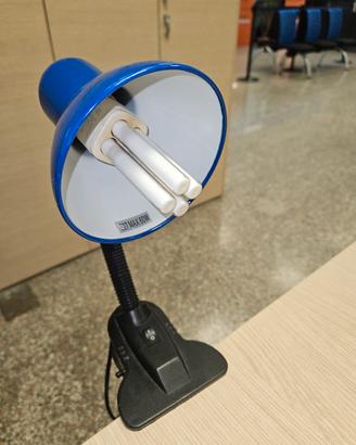 lampada da tavolo o mensola con pinza