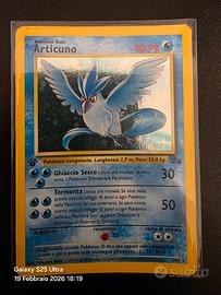 Carta pokemon holo prima ediziobe Articuno