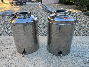 Contenitori in acciaio inossidabile con rubinetto