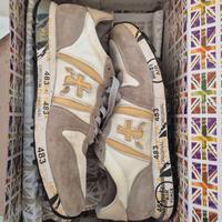 Premiata Sneakers Uomo Eric 5670 Bianco E Beige