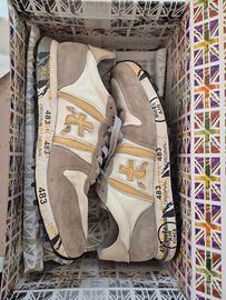 Premiata Sneakers Uomo Eric 5670 Bianco E Beige