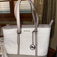 Borsa Michael Kors bianca e grigia