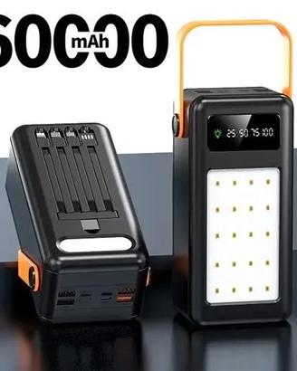 POWER BANK 60000 MAH UNIVERSALE RICARICA RAPIDA