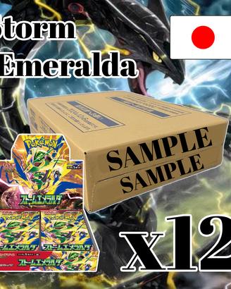 Pokémon storm emeralda case x12 box