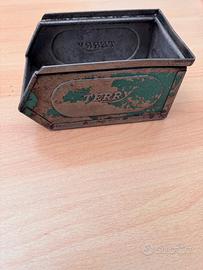 Cassetta in metallo portaminuterie vintage TERRY