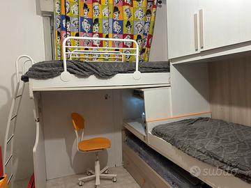 Letto a castello con 3 letti