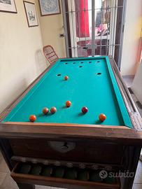 Tavolo da biliardo a fori 1900