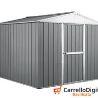 Box porta attrezzi lamiera 276x260 grigio chiaro