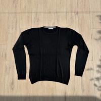 Pullover Uomo Cotton & Silk Nero - L