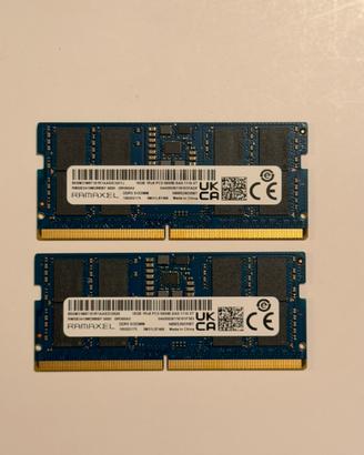 Kit 32GB RAM DDR5 5600MHz Ramaxel – 2x16GB SO-DIMM