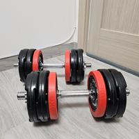 Manubri 30 kg totali – Foro Ø30 – Set completo
