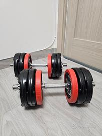 Manubri 30 kg totali – Foro Ø30 – Set completo