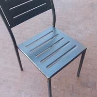 Sedie in metallo impilabili da esterno