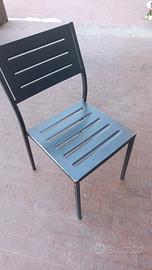 Sedie in metallo impilabili da esterno
