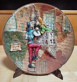 Piatto decorativo a tema Romeo e Giulietta