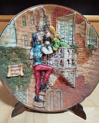 Piatto decorativo a tema Romeo e Giulietta